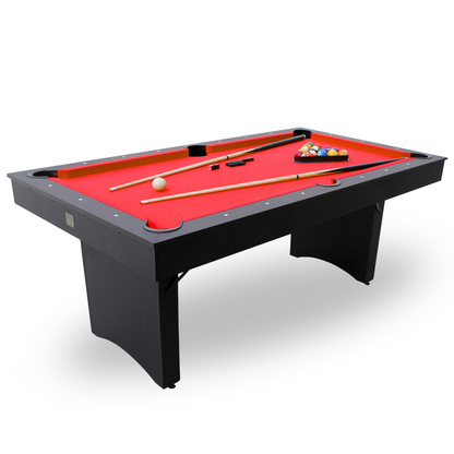 Red 6' Portable Ashford Pool Table