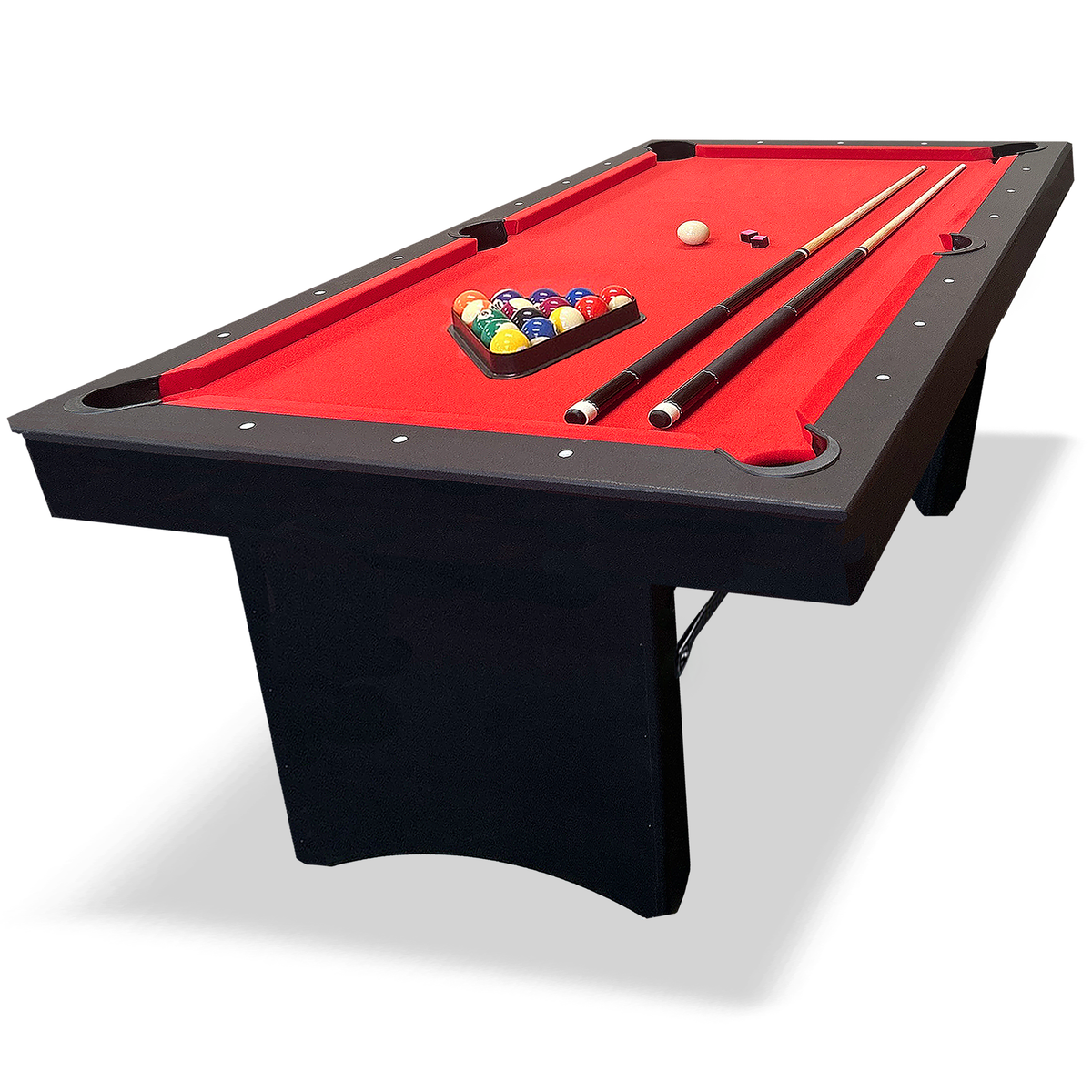 Red 6' Portable Ashford Pool Table