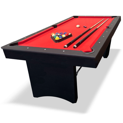 Red 6' Portable Ashford Pool Table