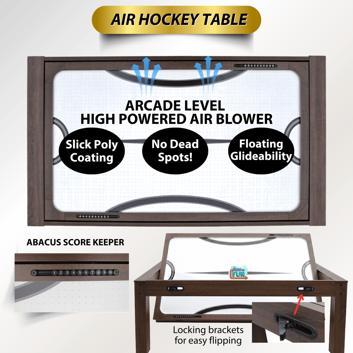 Espresso “The Transformer” 7’ 4 in 1 Multi-Game Table