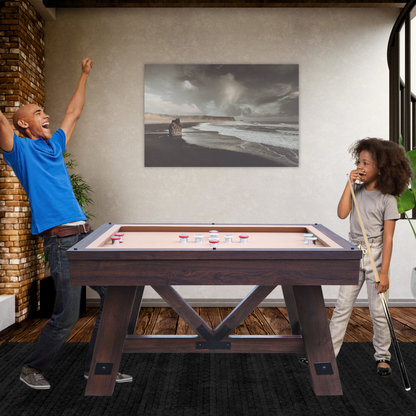 Espresso "Baddah Bing" 54" Bumper Pool Table With Top