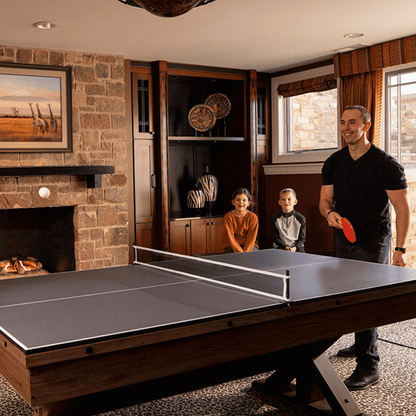 Espresso “The Rockford” 7’ Multi-Game Table Without Benches