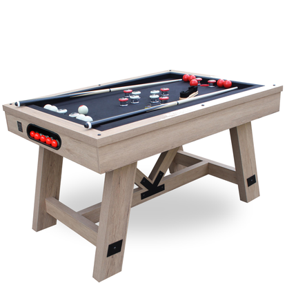 Rustic Oak "Baddah Bing" 54" Bumper Pool Table Only